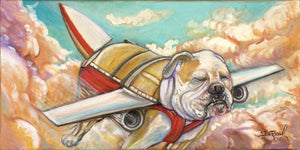 Original Oil Painting "Bulldog Express"