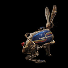 Load image into Gallery viewer, “Bad to the Bone”  – Steampunk Metal Rabbit Sculpture by Paul Klaine | Ian Russell Gallery