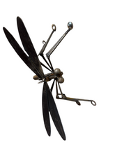 Load image into Gallery viewer, Large  Handcrafted Metal Dragonfly Wall Sculpture