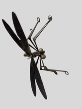 Load image into Gallery viewer, Small Handcrafted Metal Dragonfly Wall Sculpture