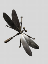 Load image into Gallery viewer, Small Handcrafted Metal Dragonfly Wall Sculpture