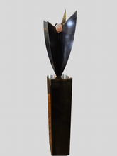 Load image into Gallery viewer, Eroding Vase Metal Art Sculpture