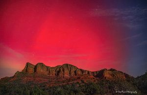 Aurora over Lee Mountain 2