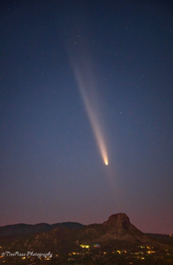 Comet Over Thumb Butte vertical 4