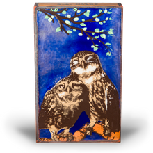 Load image into Gallery viewer, Houston Llew Spiritile 172 Feather Friends – Retired Art Tile with Birds