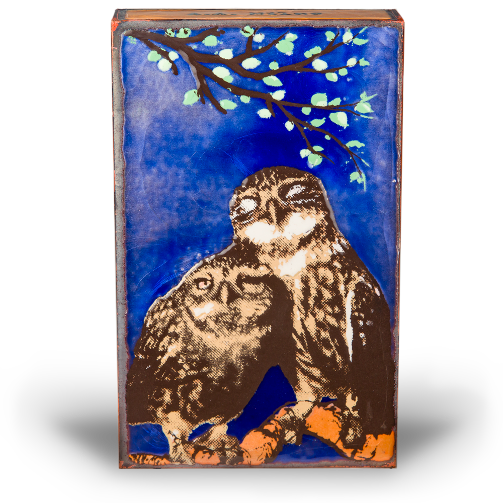 Houston Llew Spiritile 172 Feather Friends – Retired Art Tile with Birds