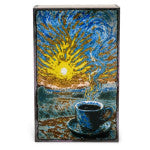 Load image into Gallery viewer, “Houston Llew Spiritile #303 Rise from Evermore Collection, enamel on copper collectible art, inspirational Spiritile wall piece.”