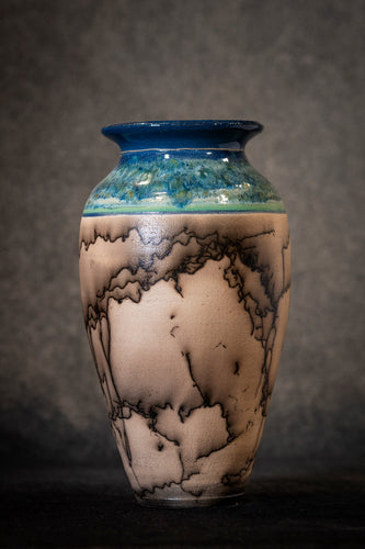 X-Large Vase- Blue Glazed
