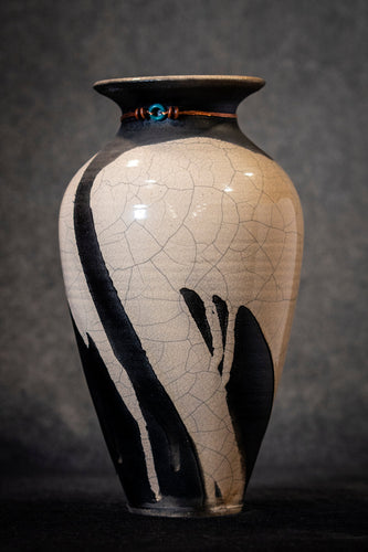 Black and White X-Large Vase