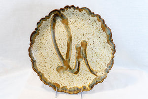 Large Round Scallop Plate