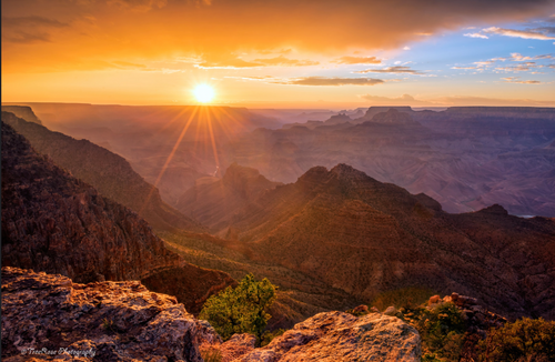 Warm Sunset at Grand Canyon