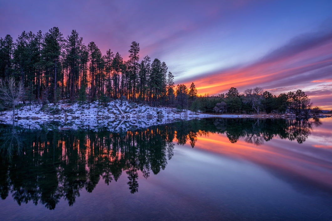 Winter's Kaleidoscope Sunset