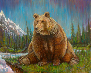 Original Oil Painting "Aurora Bearialis"
