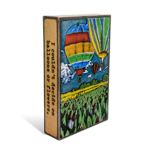 Load image into Gallery viewer, Side view of From the Heart Spiritile by Houston Llew – Showcasing wrapped copper edges and engraved inspirational quote
