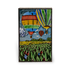 Load image into Gallery viewer, From the Heart – Houston Llew Spiritile handcrafted with glass enamel on copper, featuring vibrant artwork and an inspirational quote, available at Ian Russell Gallery in Prescott, AZ