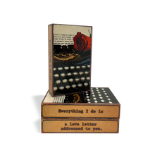 Load image into Gallery viewer, Houston Llew Spiritile #255 ‘Wholehearted’ – Glass-on-copper art tile featuring two intertwined hearts, symbolizing love, passion, and deep connection. A perfect romantic gift or anniversary decor.