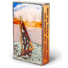 Load image into Gallery viewer, Houston Llew Spiritile #255 ‘Tardis’ displayed on a bookshelf – A unique collectible for time travel fans and art lovers alike