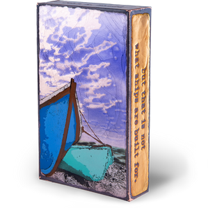 Back of Houston Llew Spiritile #274 ‘Sea Worthy’ – Engraved quote about the courage of the sea, featuring Houston Llew’s signature craftsmanship.